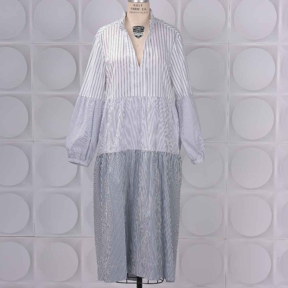 ❣️SOLD OUT ‼️Stripped Midi Shirtdress| Anthropologie| Sz SP | White & Blue